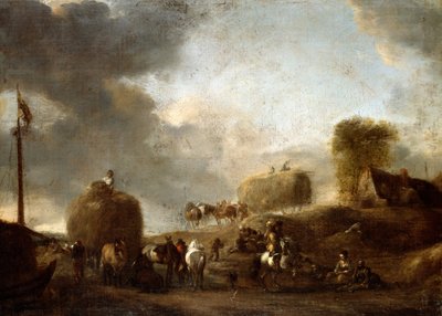 Hay Harvest by Philips Wouwerman